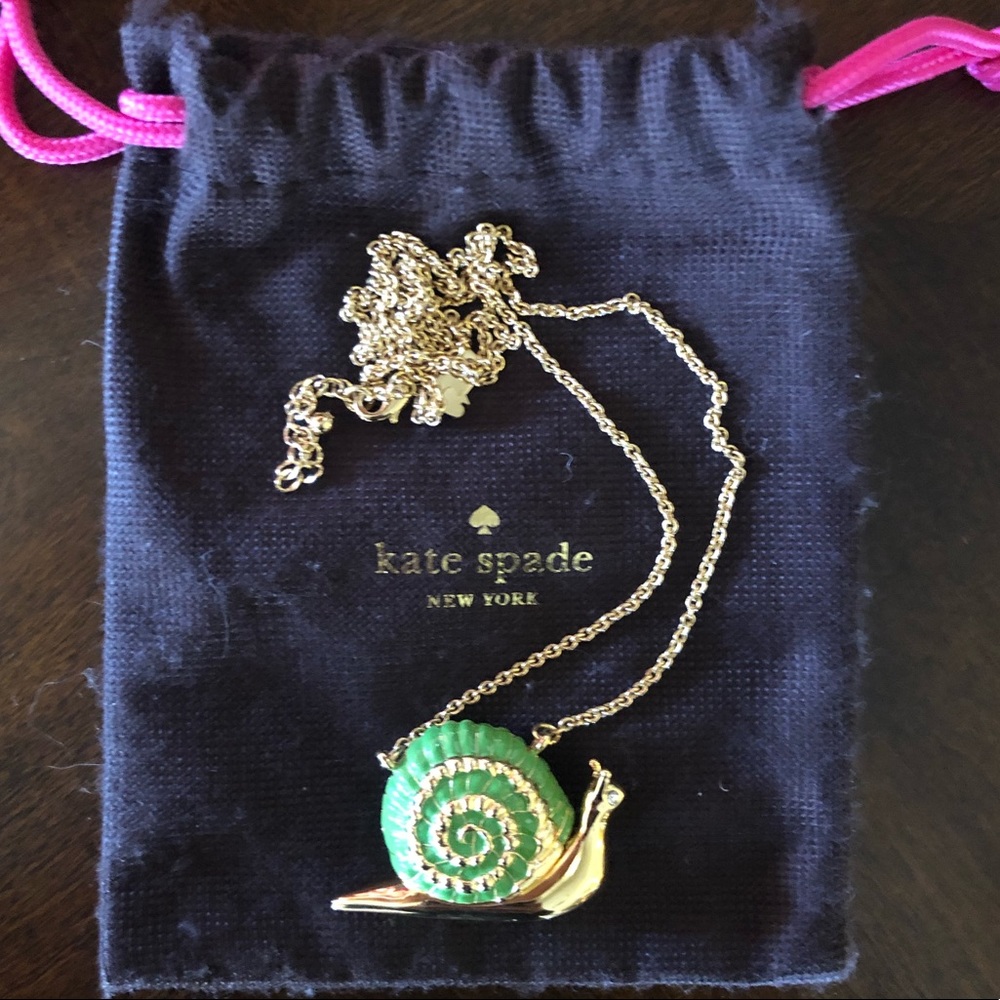 Kate Spade Lawn Party Snail necklace